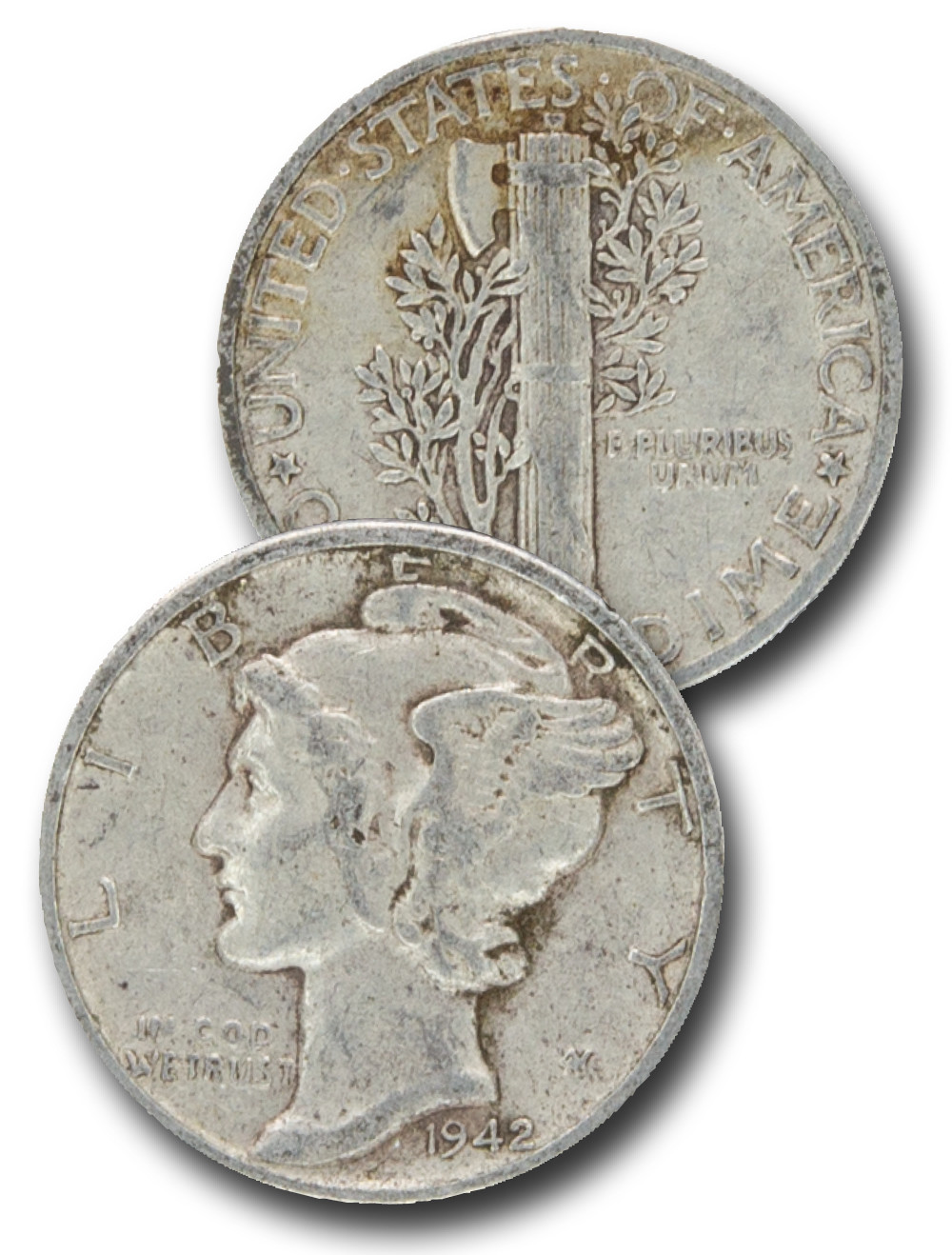 CD-942D - 1942-D Mercury Dime - Mystic Stamp Company