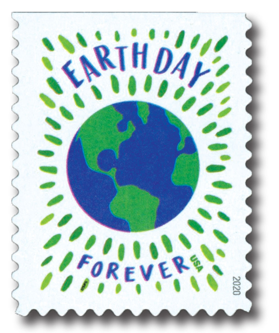 5459 - 2020 First-Class Forever Stamp - Earth Day - Mystic Stamp