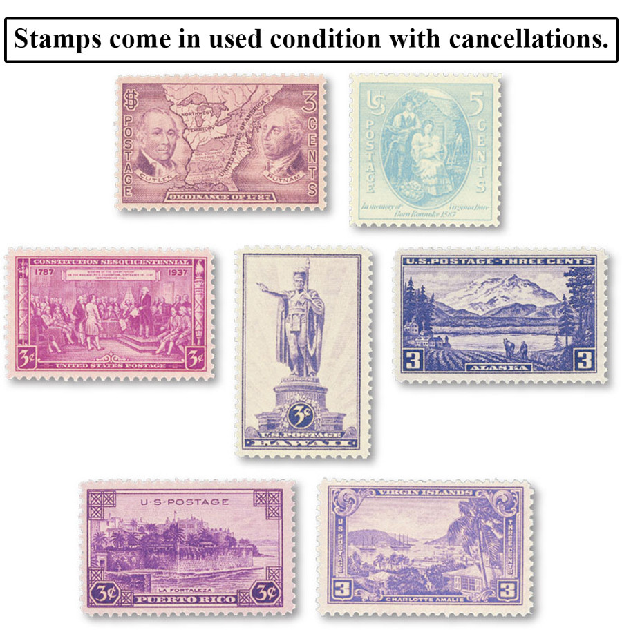 YS1937 - 1937 Commemorative Stamp Year Set - Mystic Stamp Company
