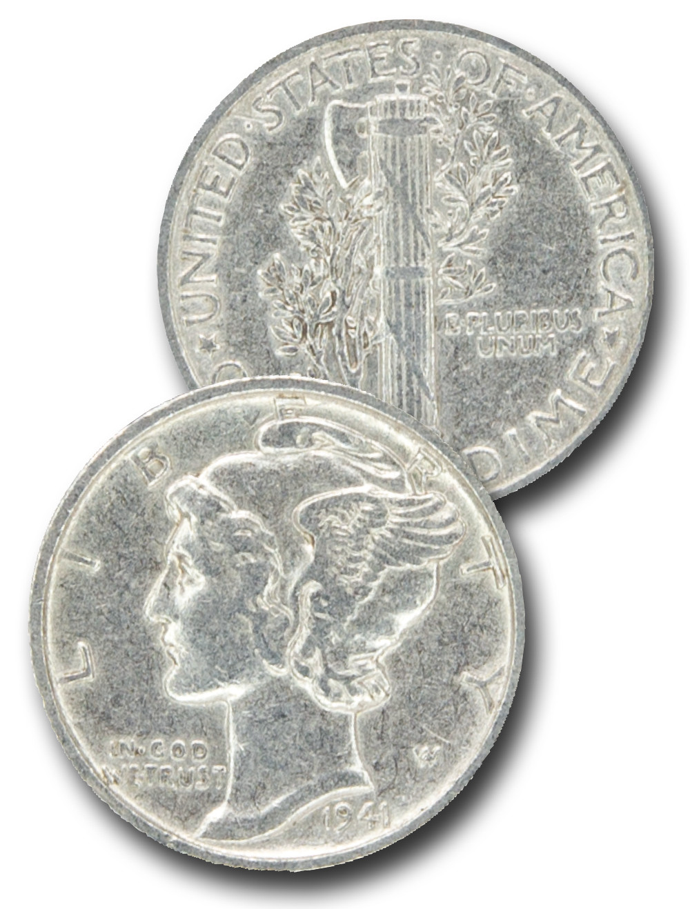 CD-941S - 1941-S Mercury Dime - Mystic Stamp Company