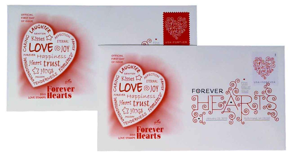 4955-56 - 2015 First-Class Forever Stamp - Love Series: Forever