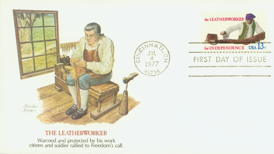 1720 - 1977 13c Skilled Hands for Independence: Leatherworker
