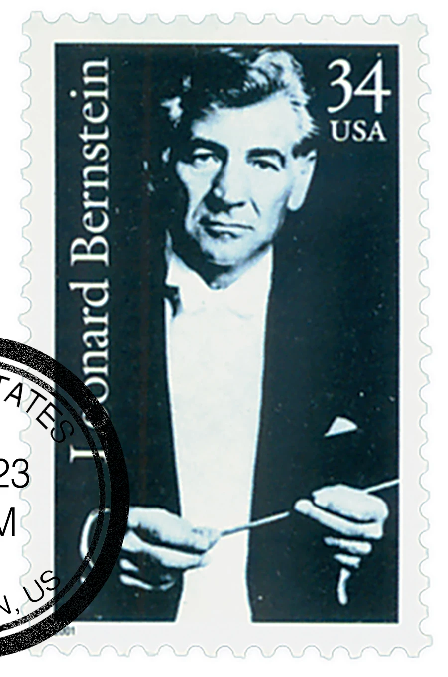 3521 - 2001 34c Leonard Bernstein - Mystic Stamp Company