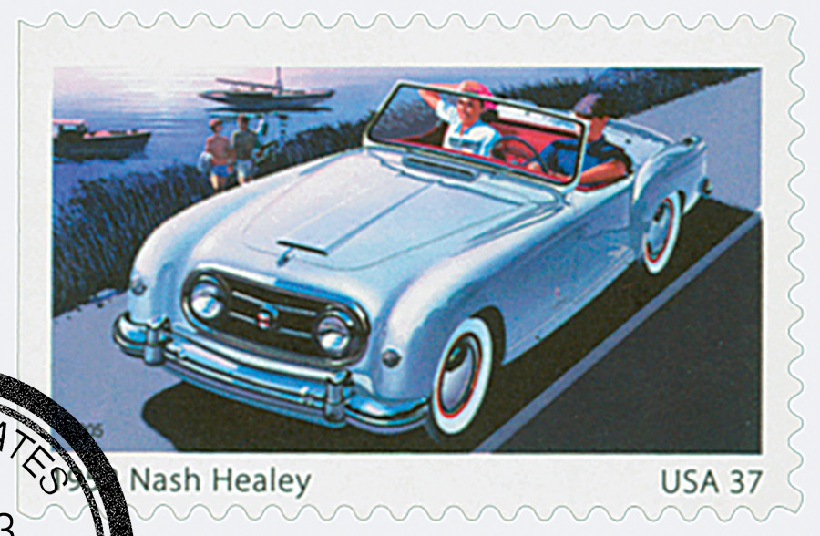 50's Sporty Cars Commemorative Stamps - Book Of 20 37¢ USPS Stamps