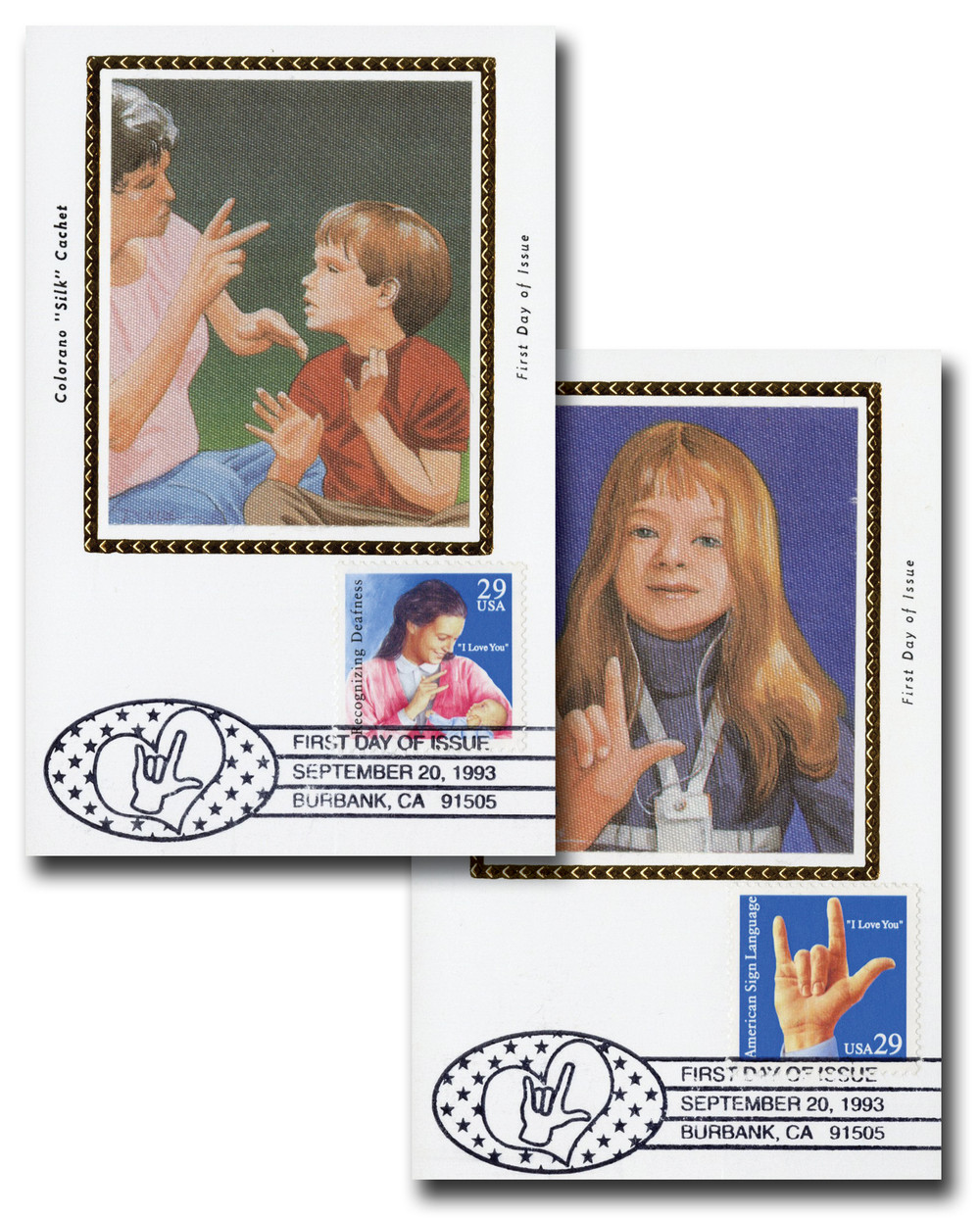 2783-84 - 1993 29c American Sign Language - Mystic Stamp Company