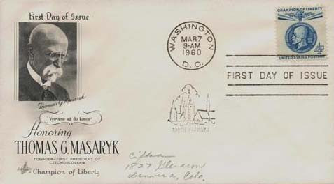 1147 - 1960 4c Champions of Liberty: Thomas G. Masaryk - Mystic