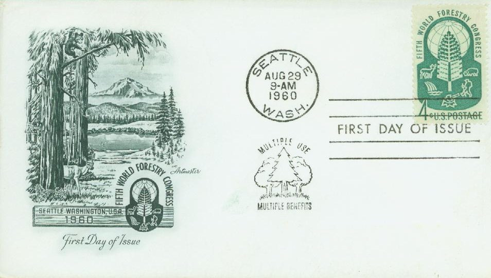 1156 - 1960 4c World Forestry Congress - Mystic Stamp Company