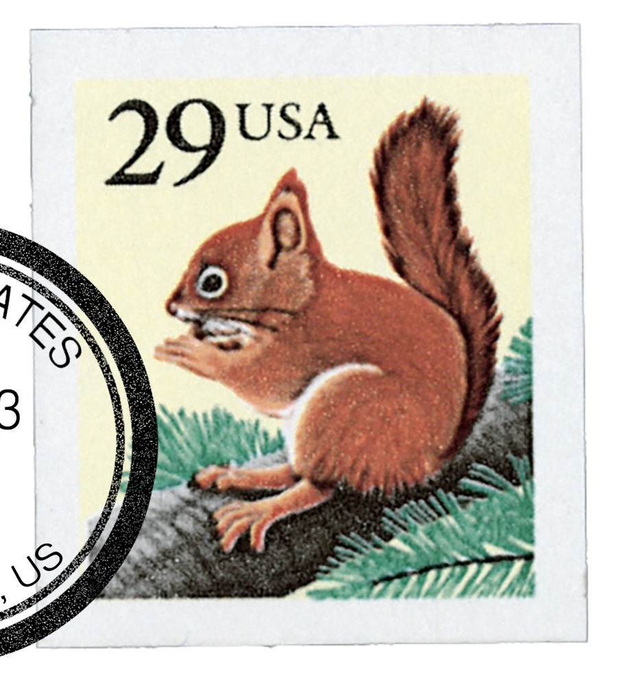2489 - 1993 29c Flora & Fauna Series: Red Squirrel - Mystic Stamp