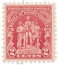「レアな印刷ズレ貴重品」イギリス1854年～ ペニーレッド使用済み 680 - 1929 2c Battle of Fallen Timbers - Mystic Stamp Company