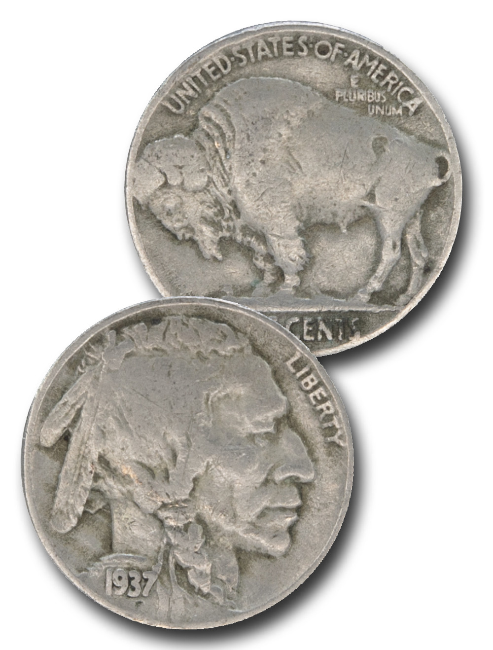 1937年インディアンヘッドバッファローニッケル5セントトーン❗️PCGS認証 1937年インディアンヘッドバッファローニッケル5セントトーン❗️PCGS認証