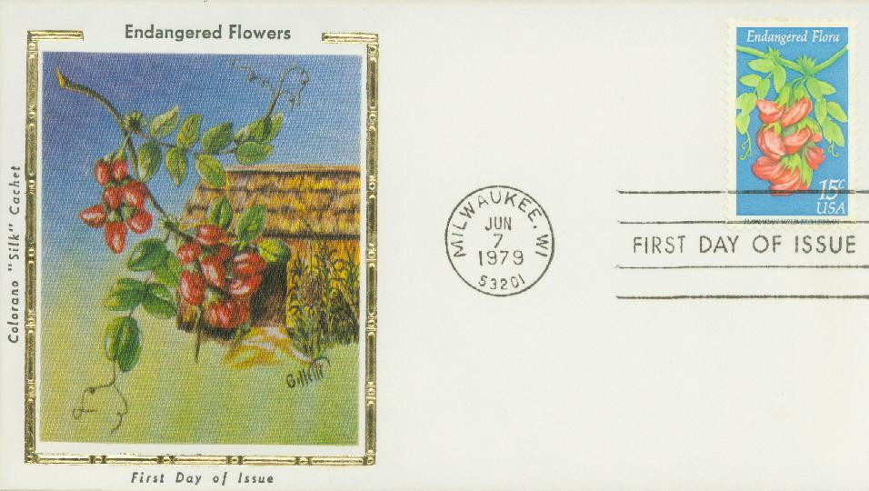 1784 - 1979 15c Endangered Flora: Hawaiian Wild Broadbean - Mystic