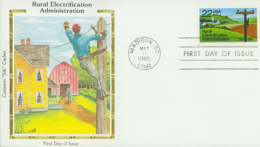 310628 -- Colorano Silk First Day Cover -- First Day Cover