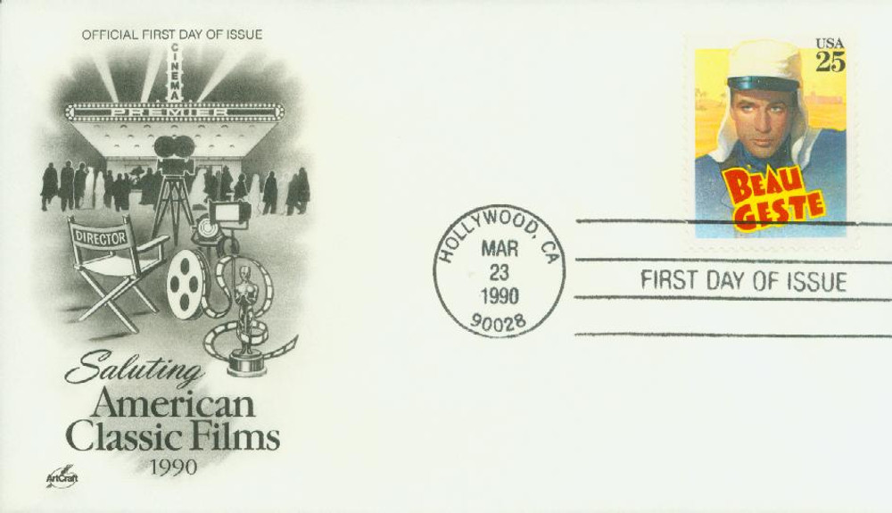 2447 - 1990 25c Classic Films: Beau Geste - Mystic Stamp Company