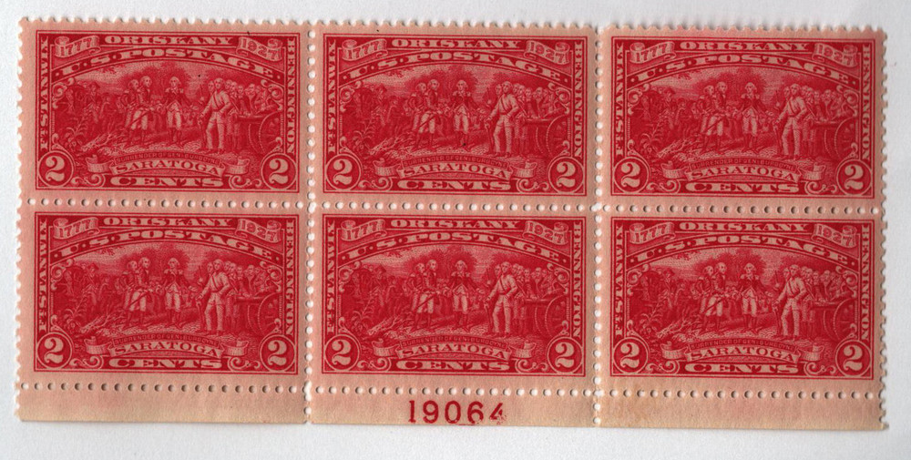 644 - 1927 2c Surrender of General Burgoyne at Saratoga, Carmine  display picture 1