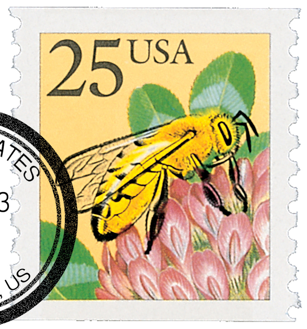 【超目玉枠】 Honeybee, 25c 1988 - 2281 coil Company Stamp Mystic - その他
