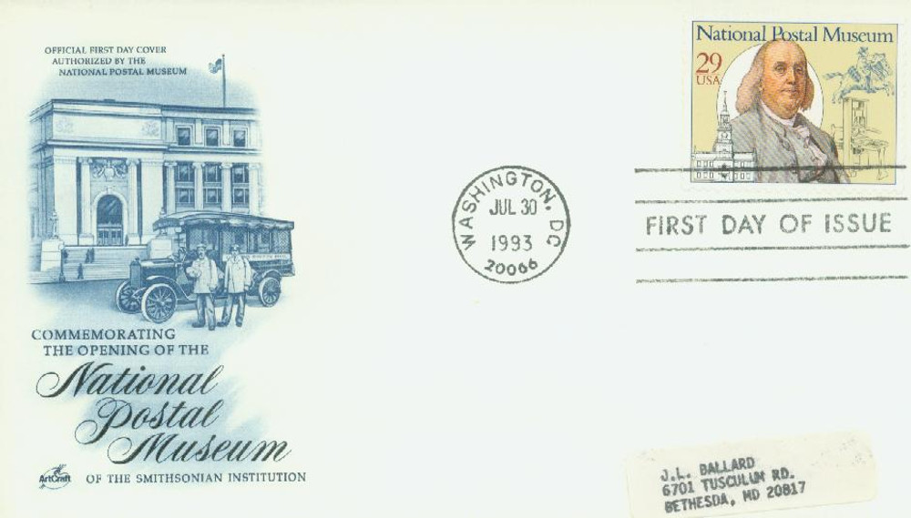 2779 - 1993 29c National Postal Museum: Starting the System