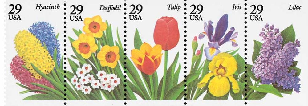 ☆*ピ様 Sサイズ Stina type K / old flower char 2993-97 - 1995 32c Fall Garden Flowers - Mystic Stamp Company