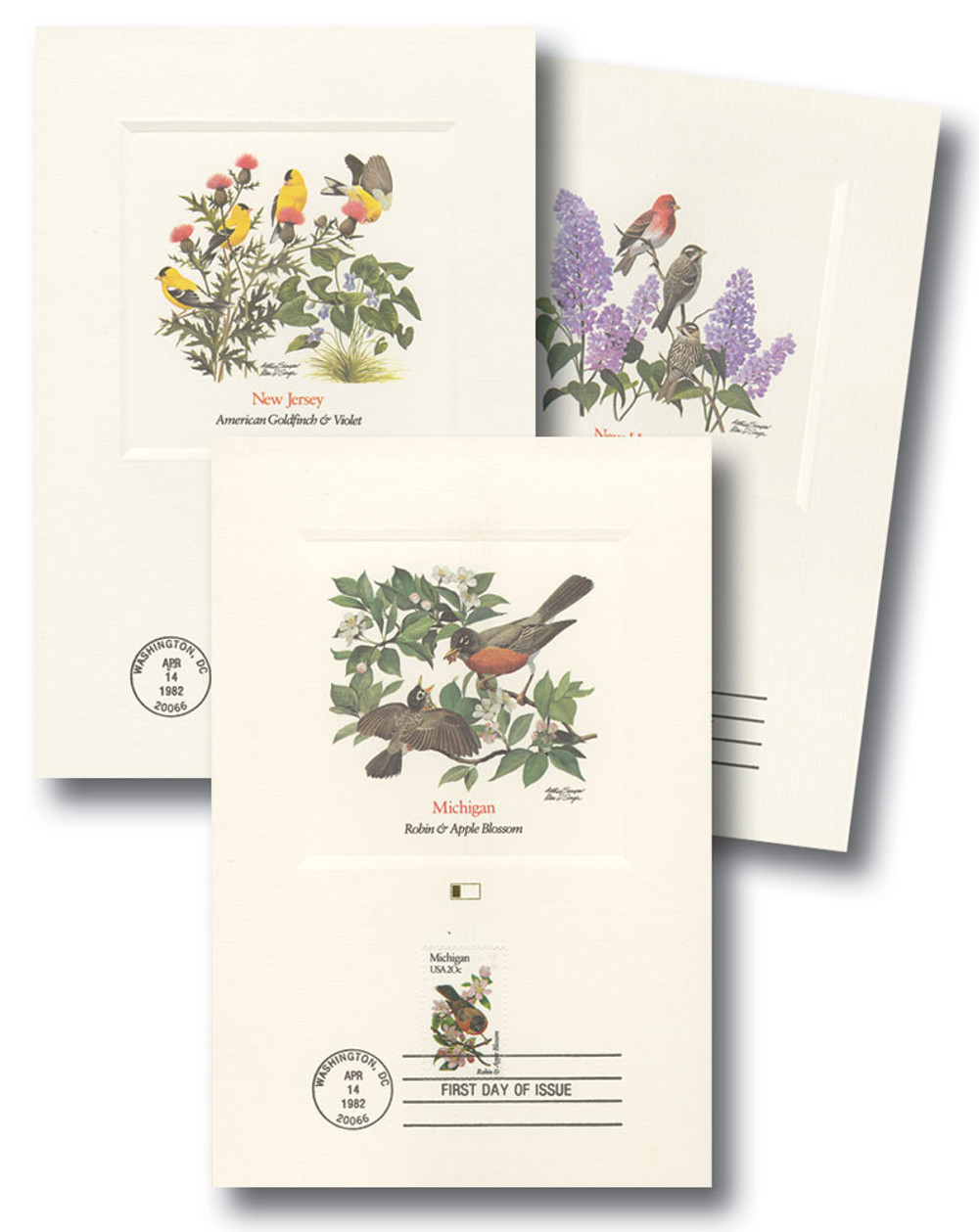 1953-2002 - 1982 20c State Birds and Flowers - Mystic Stamp