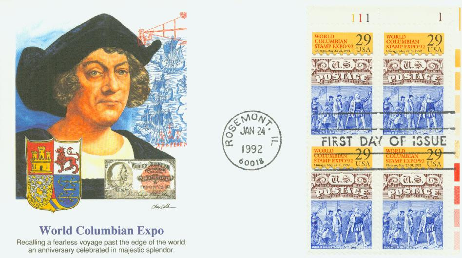 2616 - 1992 29c World Columbian Stamp Expo - Mystic Stamp Company