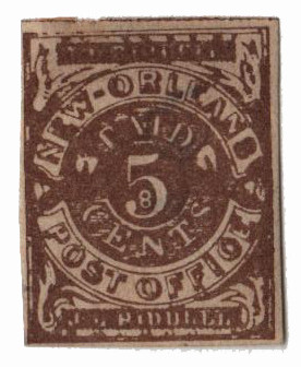 CSA62X5 - 1861 5c Postmasters' Provisional of New Orleans, LA
