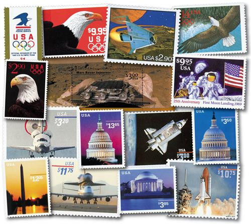2539//3648 - 1991-2002 High Value, collection of 15 stamps