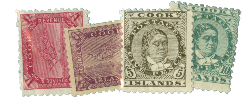 21-24 - 1898-1900 Cook Islands - Mystic Stamp Company