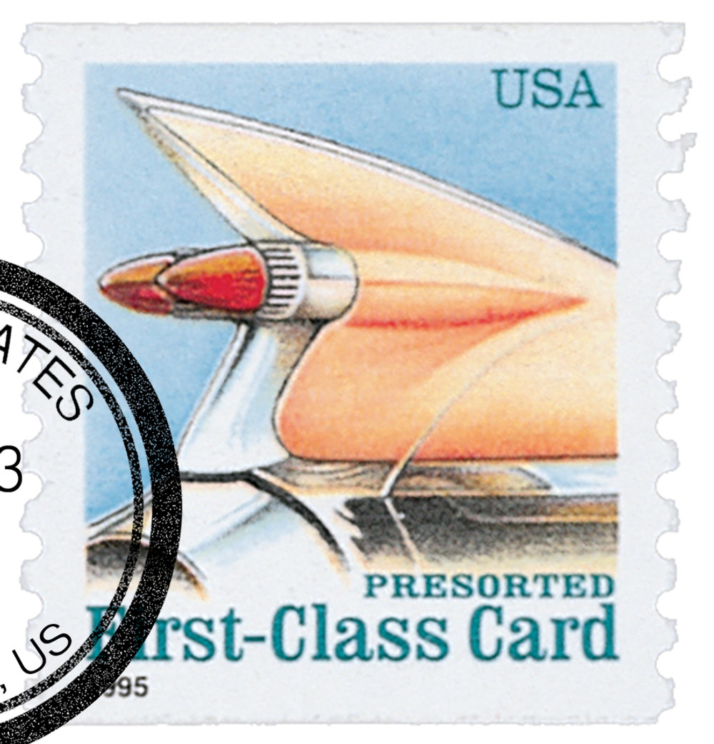 2909 - 1995 15c Auto Tail Fin, SV coil - Mystic Stamp Company