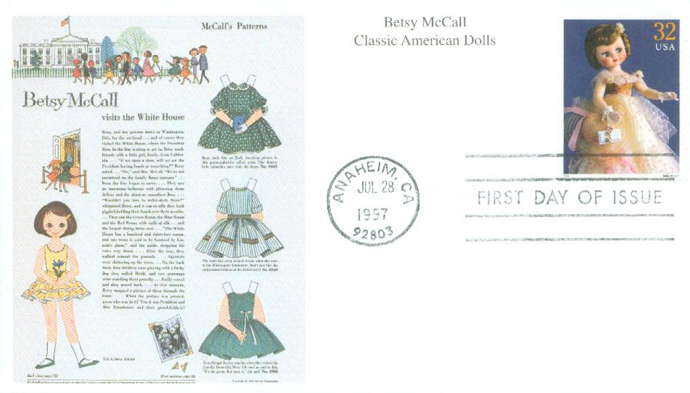 その他 betsy mccall 3151l - 1997 32c Classic American Dolls: 