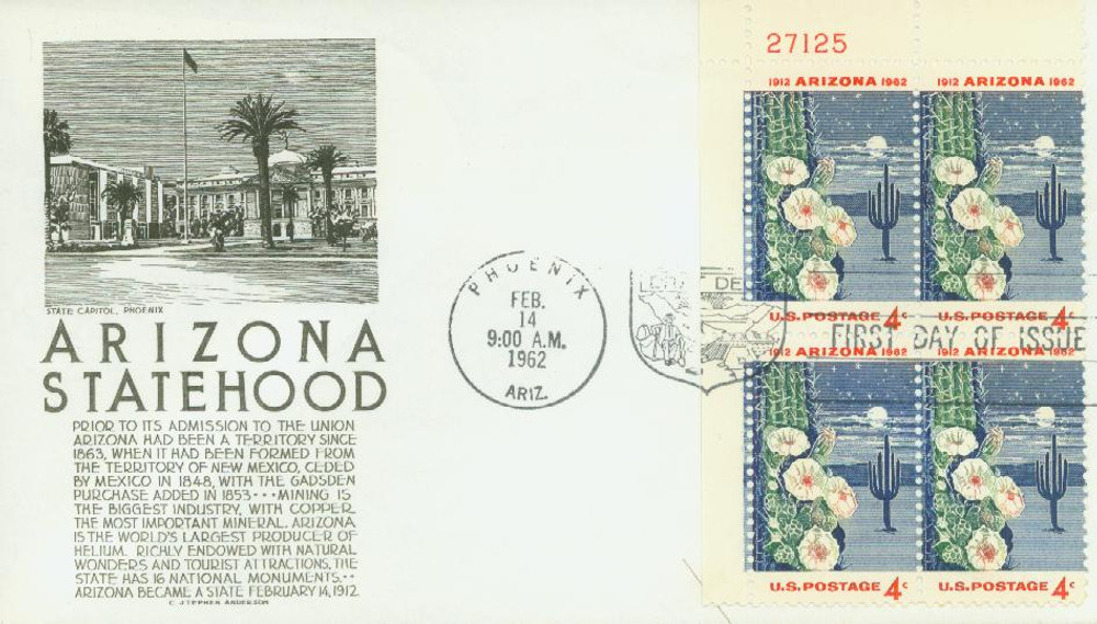 301736 -- First Day Cover Plate Block -- First Day Cover
