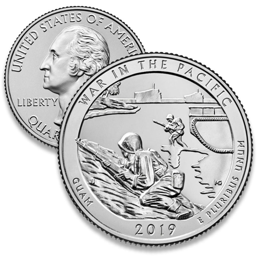 CNGMWP25D - 2019 War in the Pacific Quarter, D Mint - Mystic Stamp