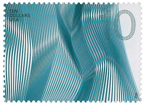 4720 - 2012 $10 Waves of Color: Blue-Gray - Mystic Stamp Company