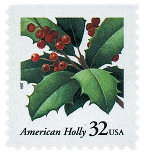 3177 - 1997 32c American Holly - Mystic Stamp Company