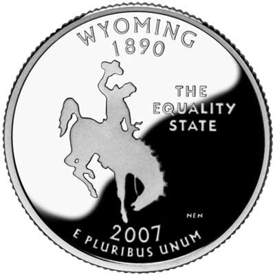 CNWY25D - 2007 Wyoming State Quarter, D Mint - Mystic Stamp Company