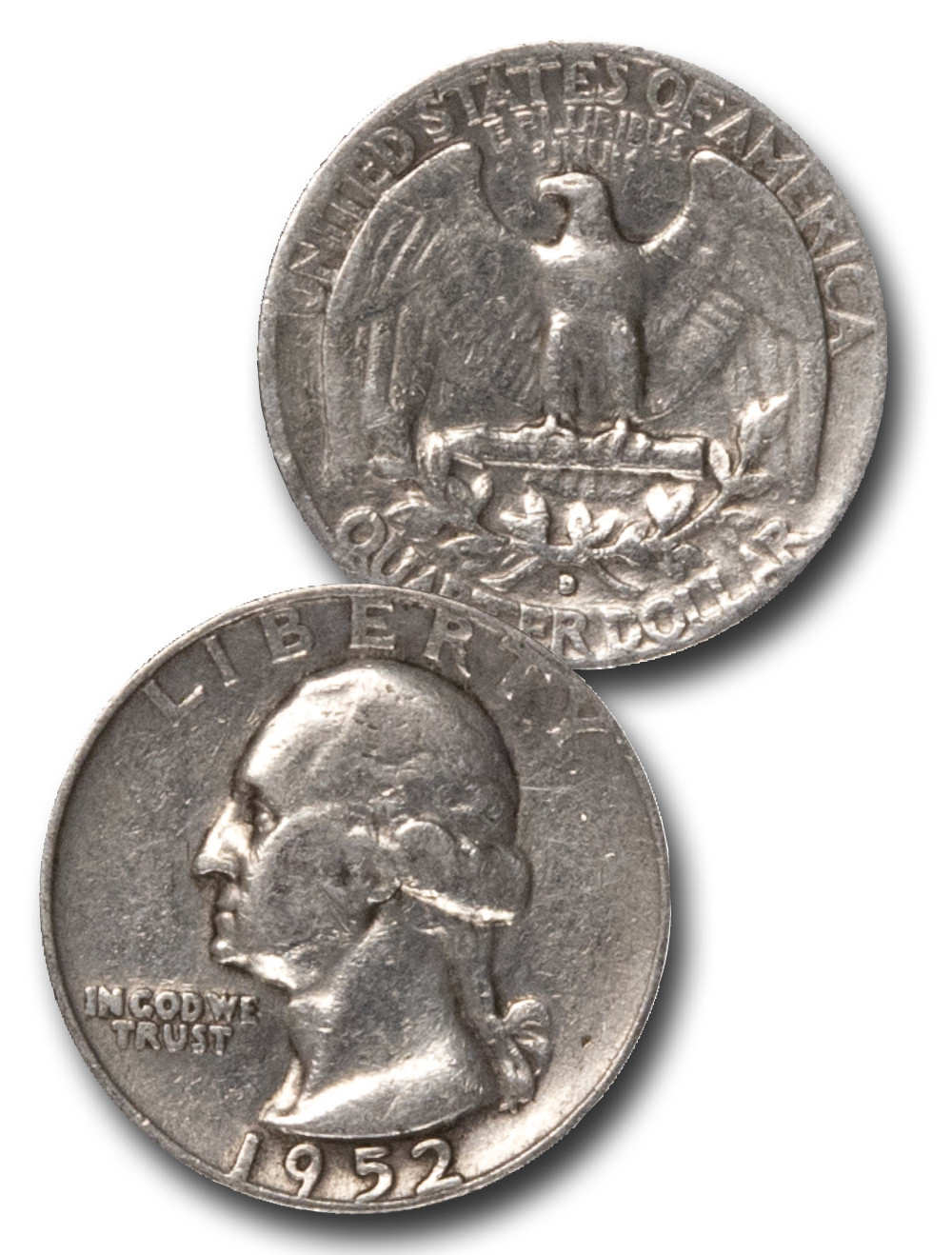 CQ3．ＤC CQ-952 - 1952 George Washington Silver Quarter - Mystic Stamp Company