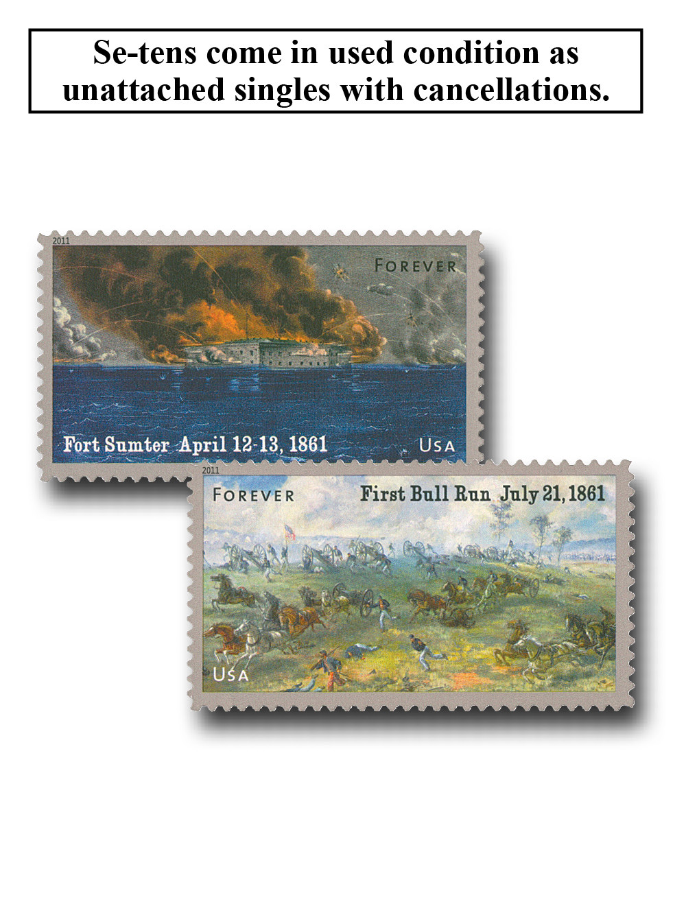 4522-23 - 2011 First-Class Forever Stamp - The Civil War