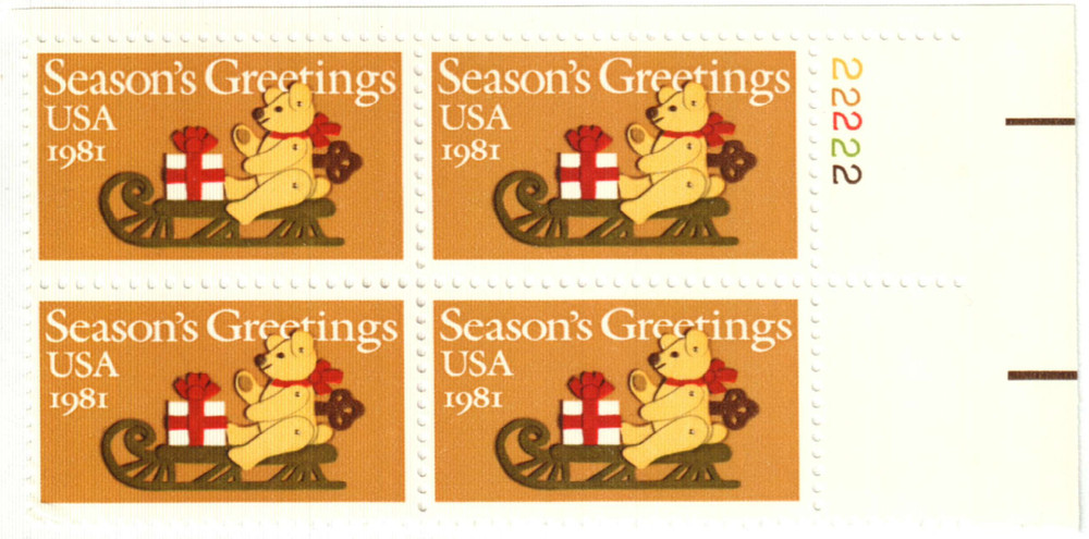 308726 -- Mint Plate Block -- Mint Stamp(s)