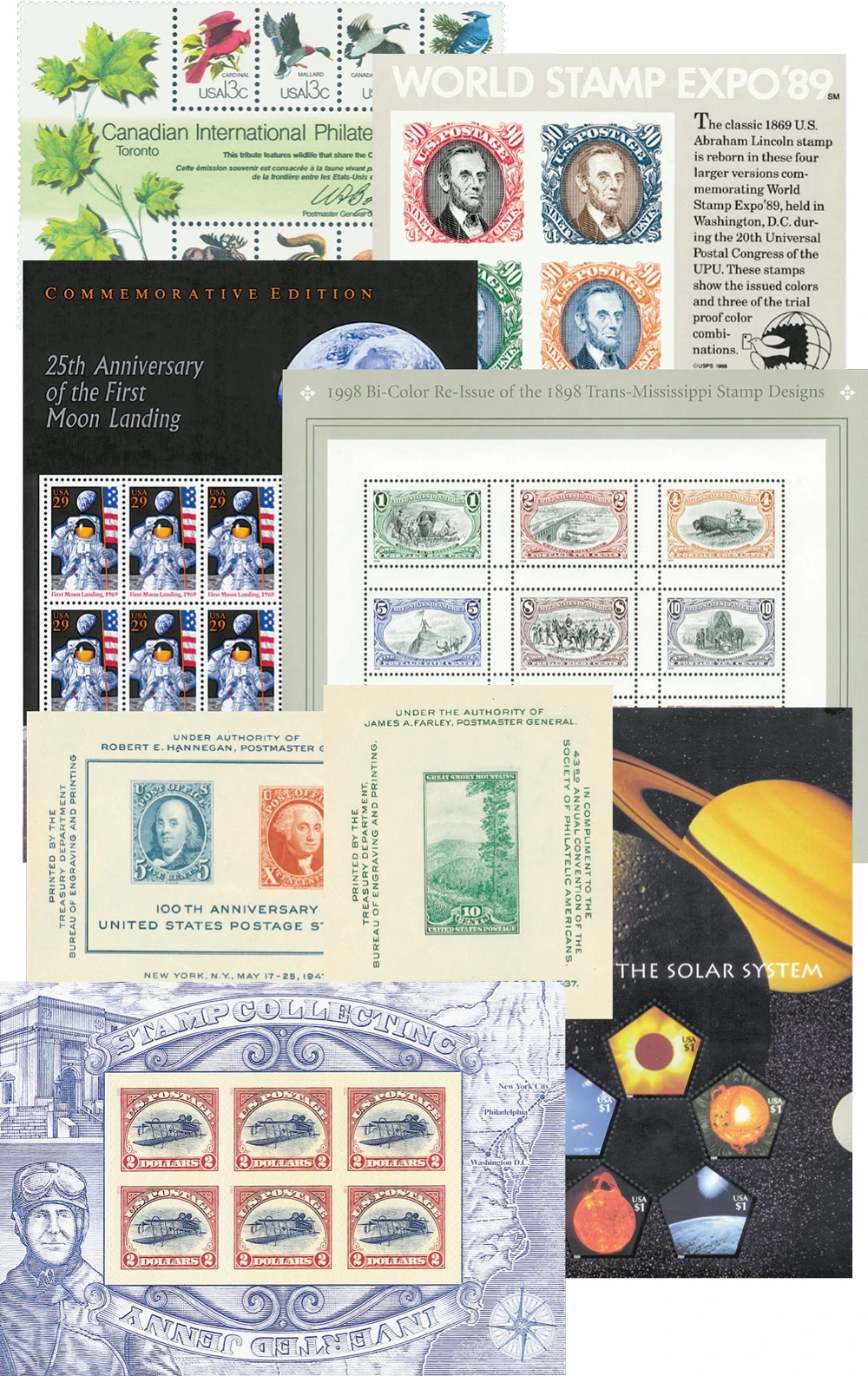 M11743 - 1933-2015 Giant Mint US Souvenir Sheet Collection, Set of