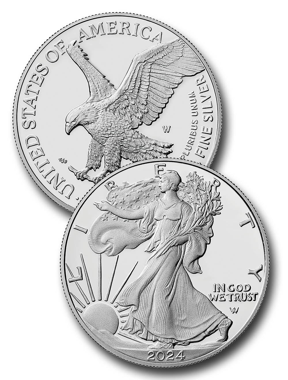 CNSE24 - 2024 $1 American Silver Eagle - Mystic Stamp Company