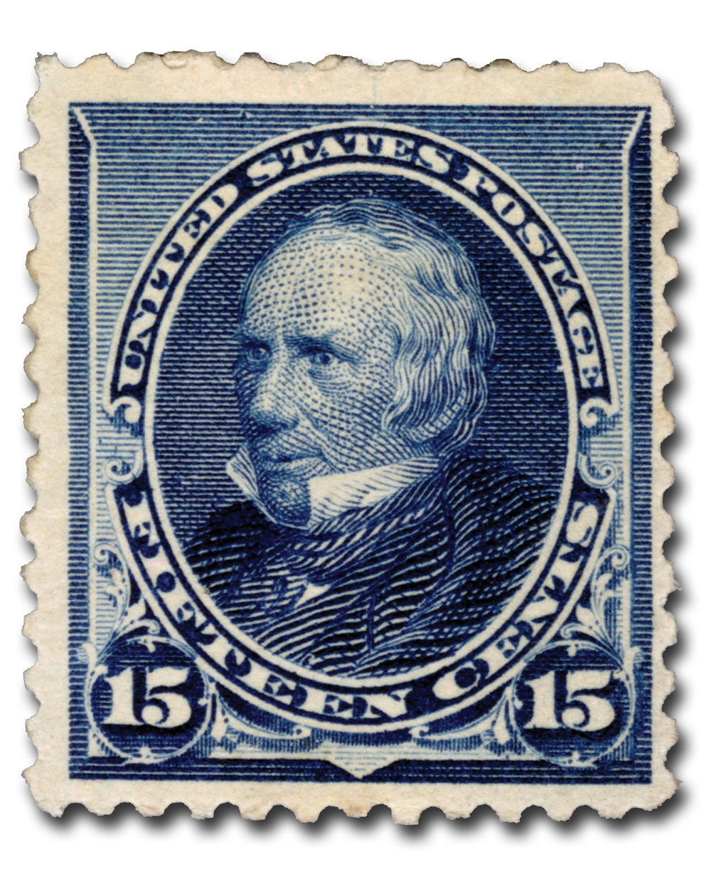 227 - 1890 15c Henry Clay, Indigo - Mystic Stamp Company 227 - 1890 15c Henry Clay, Indigo - Mystic Stamp Company