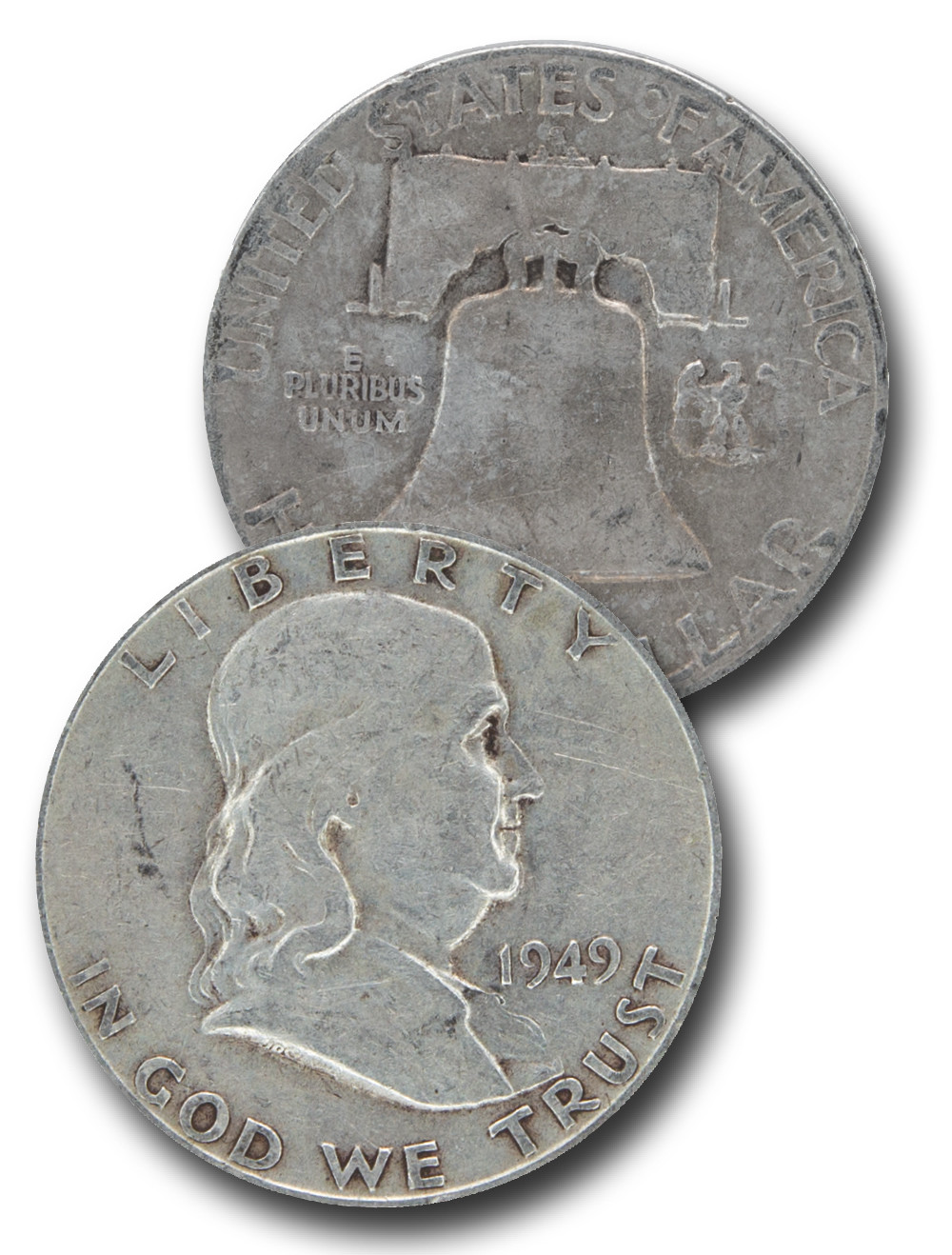 CH-949S - 1949-S Benjamin Franklin Half Dollar - Mystic Stamp Company