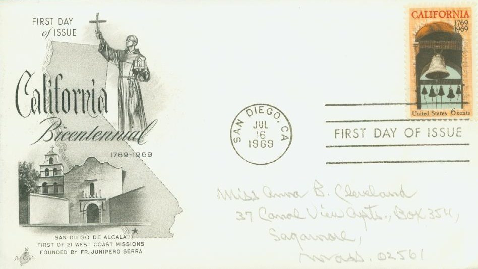 1373 - 1969 6c California Settlement - Mystic Stamp Company