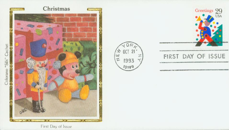 2794 - 1993 29c Christmas Greetings: Soldier - Mystic Stamp Company