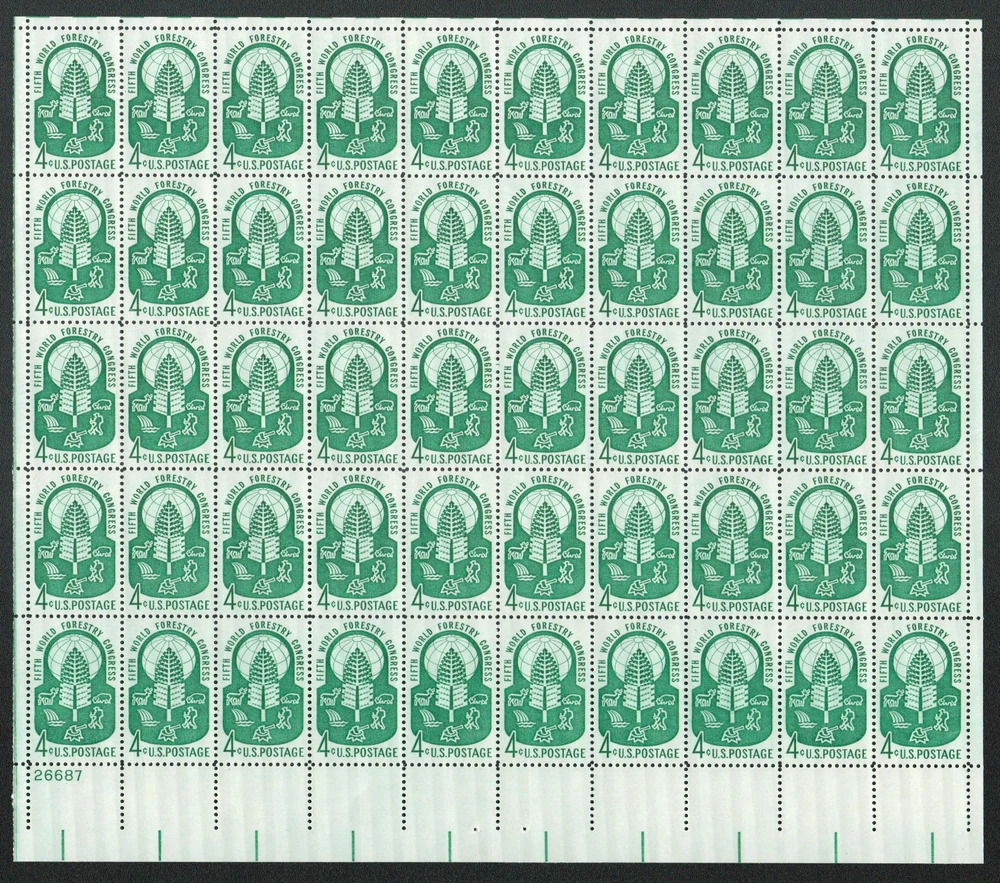 1156 - 1960 4c World Forestry Congress - Mystic Stamp Company