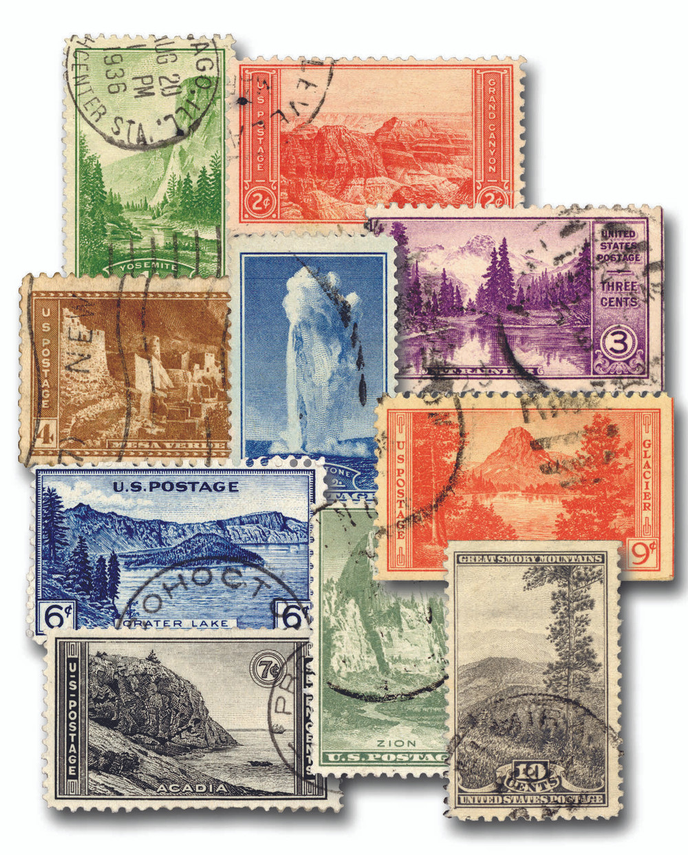 1512015 -- Used Stamp(s) -- Used Stamp(s) -- small flaws