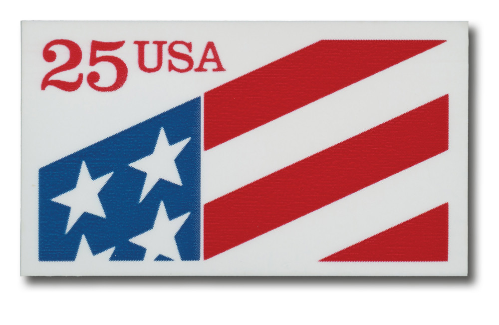 2475 - 1990 25c Plastic Flag - Mystic Stamp Company