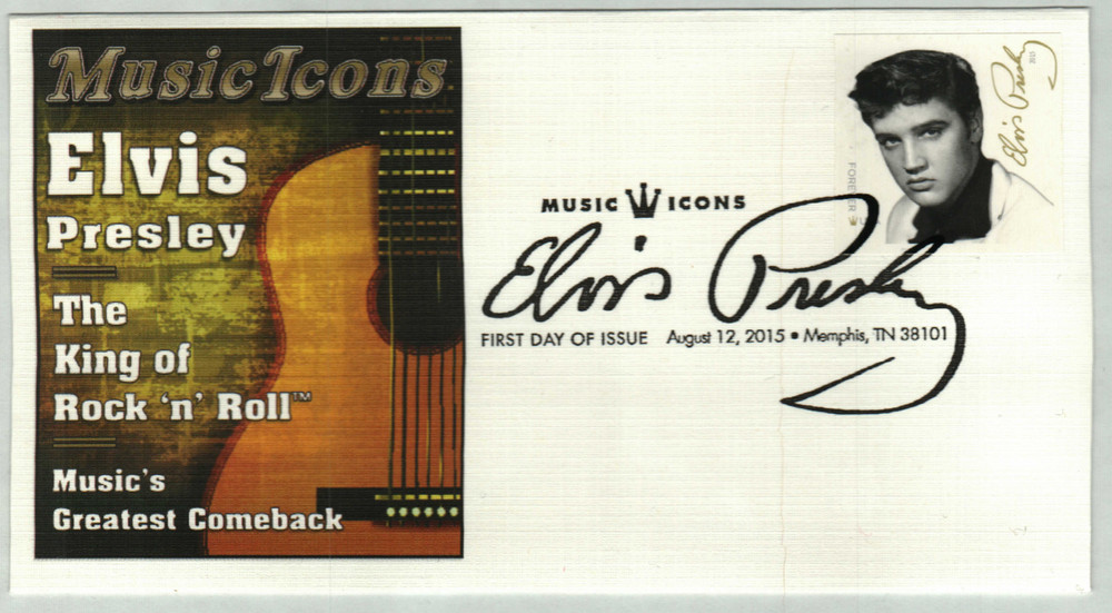 5009a - 2015 First-Class Forever Stamp - Imperforate Music Icons
