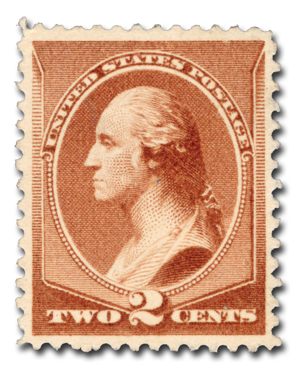210 - 1883 2c Washington, Red Brown, Soft Paper, Perf. 12 - Mystic