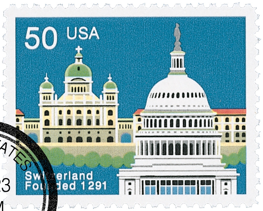 2532 - 1991 50c Switzerland - Mystic Stamp Company