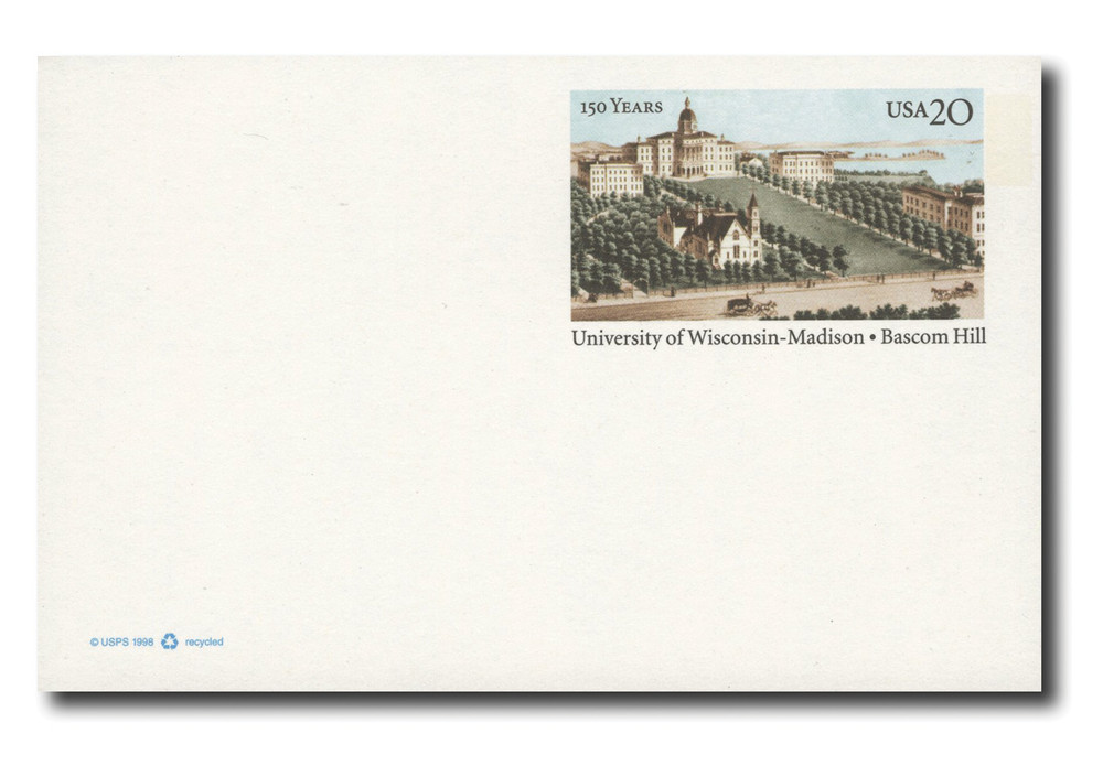 Memories 北の国から　Original Card UX301 - 1999 20c University of Wisconsin & Madison, Bascom Hill