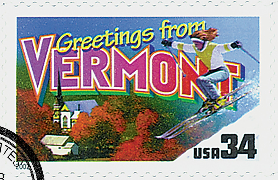 3605 - 2002 34c Greetings From America: Vermont - Mystic Stamp Company